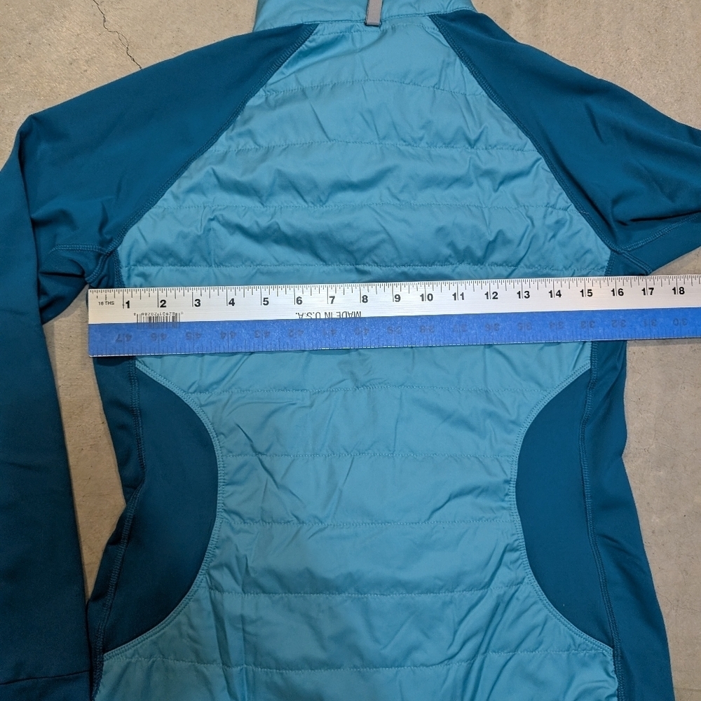 Women's XS REI Green/Teal Full Zip Polyester Fill Jacket Long Sleeve - Picture 6 of 6
